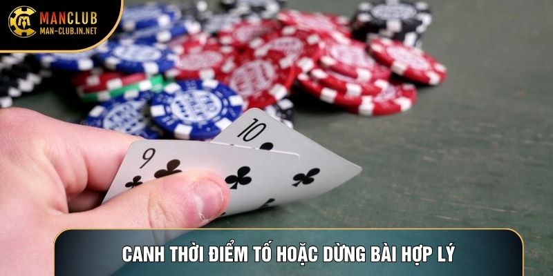 Canh thời điểm tố hoặc dừng bài hợp lý