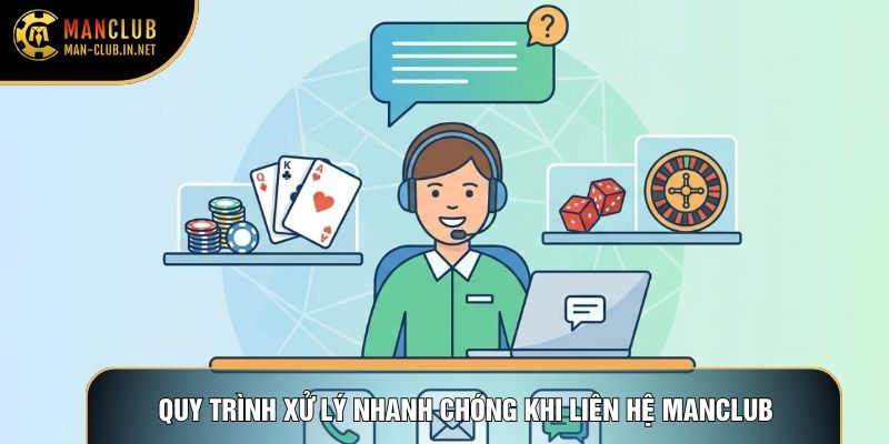 Quy trình xử lý nhanh chóng khi liên hệ Manclub